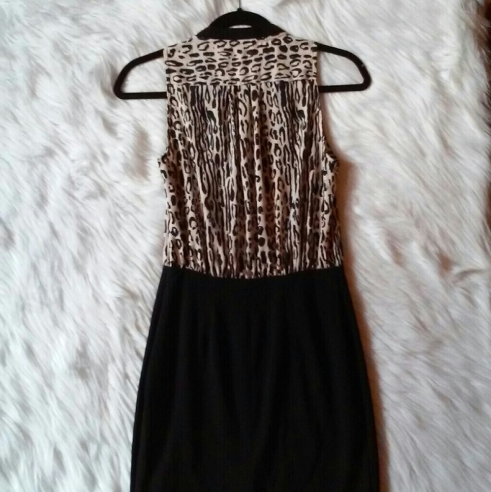 LEOPARD MIDI DRESS Size Small - Picture 5 of 8